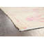 Tapis de couloir unique en laine noué à la main des années 1950 de 2 pi 10 po x 11 pi en rose / ivoire