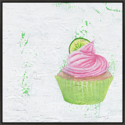 Pink Limeade Cupcake Painting by Katy Montica