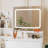 Makeup Vanity Desk with Mirror and Lights - 36" Vanity Table Set with 4 Drawers, Power Outlet, USB Ports, Stool, Dressing Table with 3 Lighting Color Adjustable Storage Shelves for Bedroom, Women-900075793