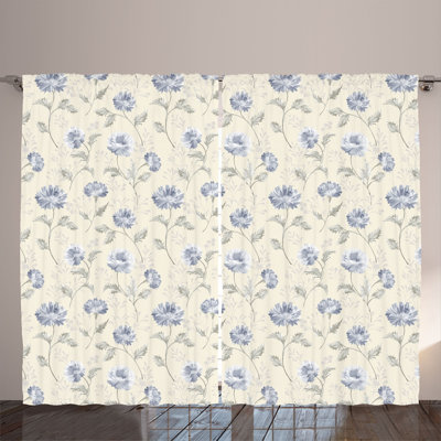 Semi Sheer Curtain Pair