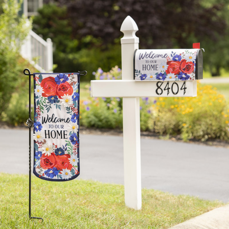 Drapeau de jardin en nylon 27 po x 12 po Keymiah