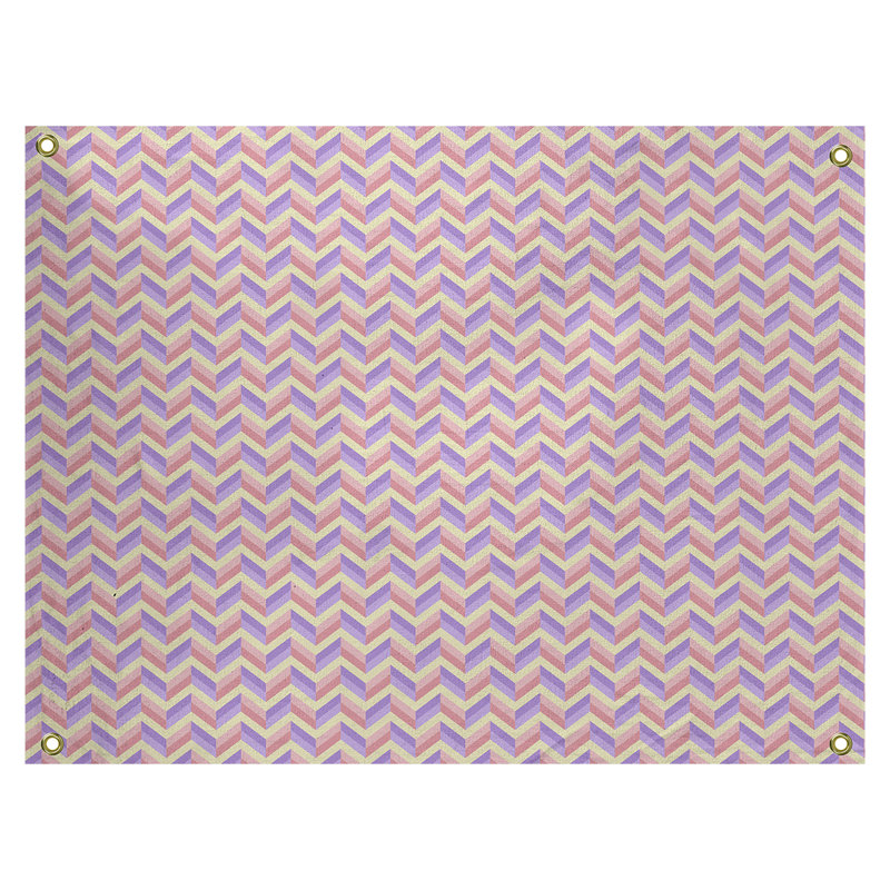 Tapisserie «Avicia Chevrons» par Katelyn Elizabeth, H 27,5 po x l 37,5 po, Intérieur