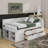 Twin Size Daybed With Drawers And Shelves-70212973