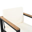 Ensemble de salle à manger d'extérieur 7 pièces avec ensemble de chaises et coussins amovibles pour patio, jardin, beige-1282740060