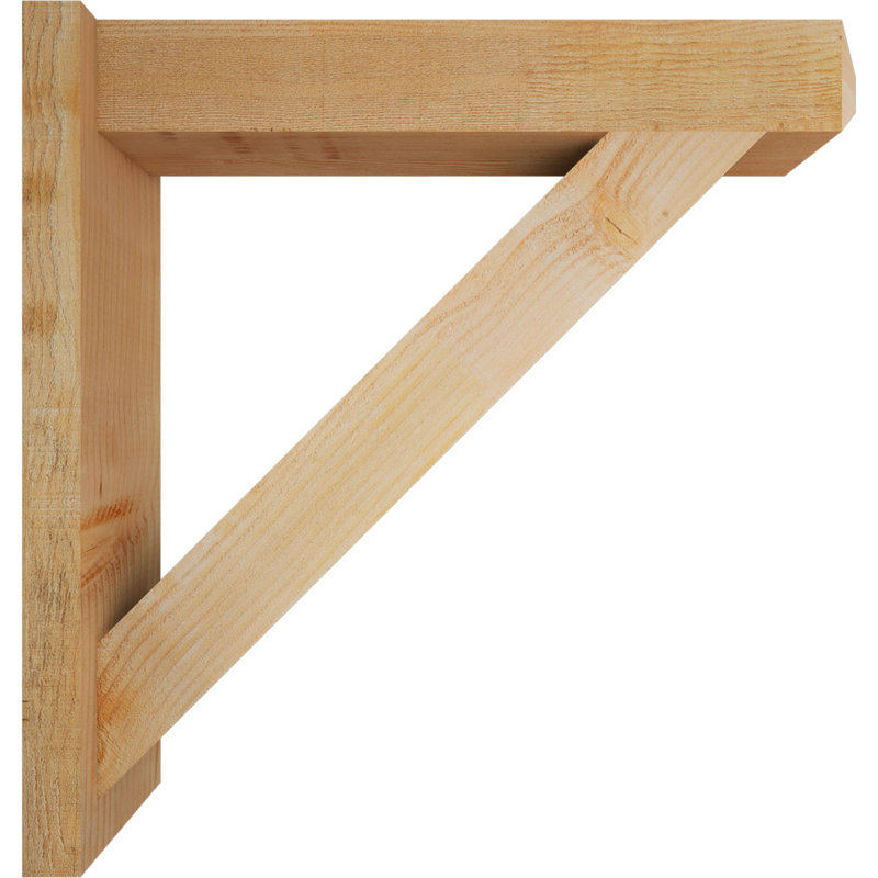 Artisan traditionnel en bois rustique, P 30 po x H 30 po, Sapin Douglas de 6 po (sciage brut)