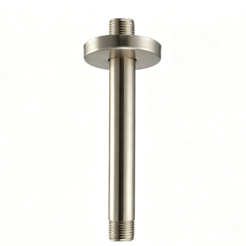 Bras de douche à fixation au plafond rond en laiton 6 po Topcraft, composant de douche universel pour pomme de douche à effet pluie