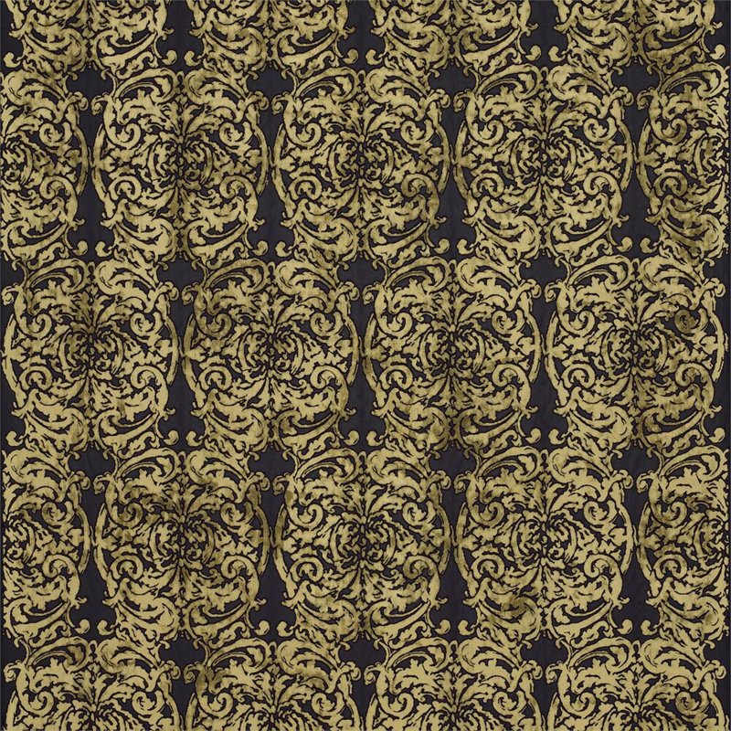 Tespi Fabric, Carbon/Old Gold