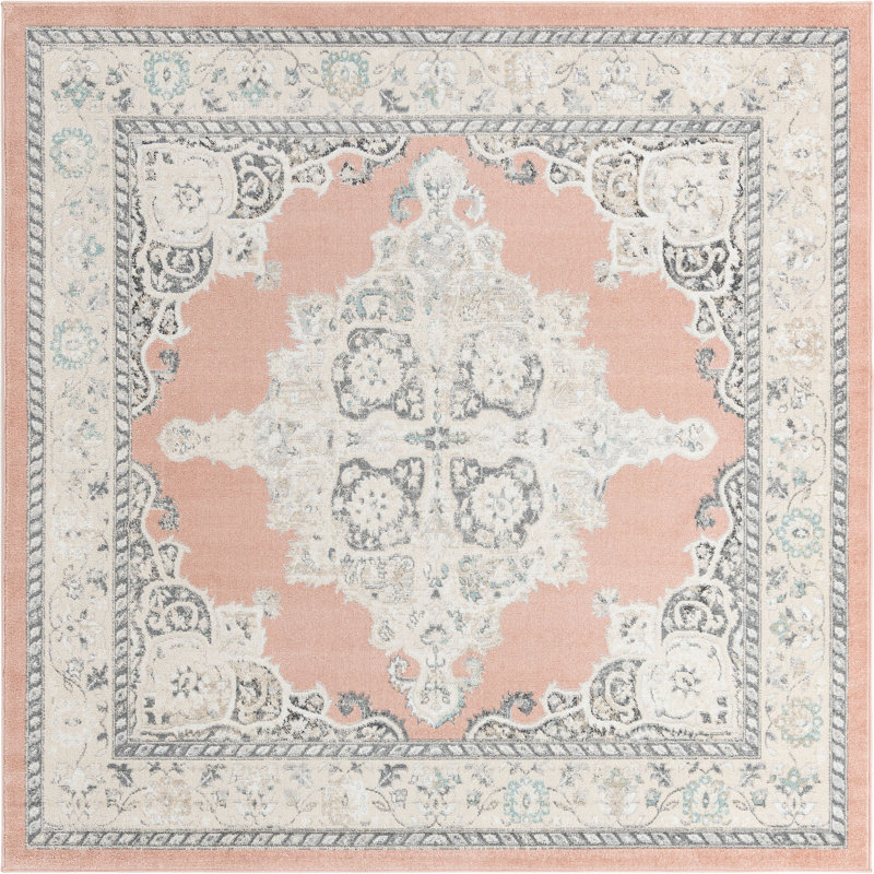 Troayurgh Oriental Indoor Rug, Square 7'10"