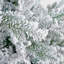 Fausse épinette artificielle de Noël à charnière enneigée de qualité supérieure 7 pi pour la décoration de fête de bureau à domicile avec embouts de neige de branche moelleuse et support en métal-1676634498