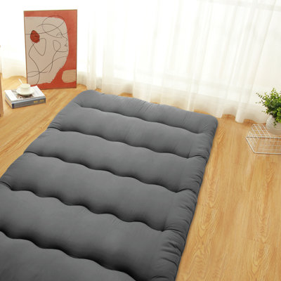 Japanese Futon Mattress Tatami Mat Floor Mattress Extra Thick Folding Floor Lounger Foldable & Portable Roll Up Camping Mattress