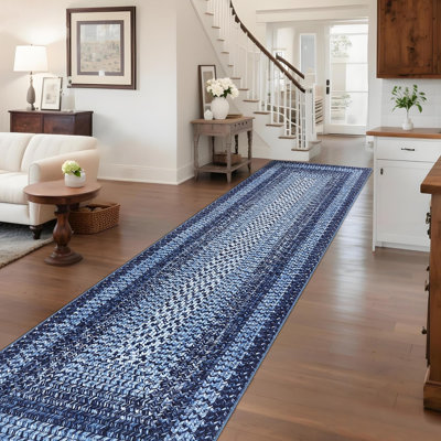  Tapis tressé à motif de tapis lavables 2 x 10 Tapis de couloir antidérapant Tapis de cuisine antidérapant pour la salle de bain