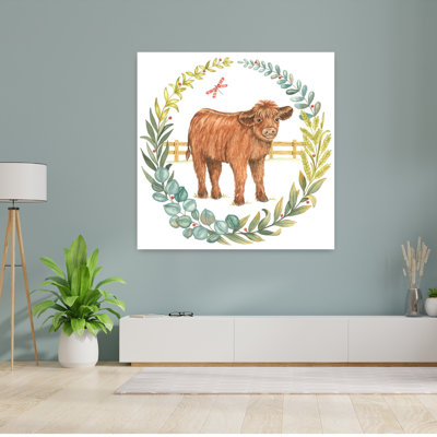 Art de la vache de bébé Highland