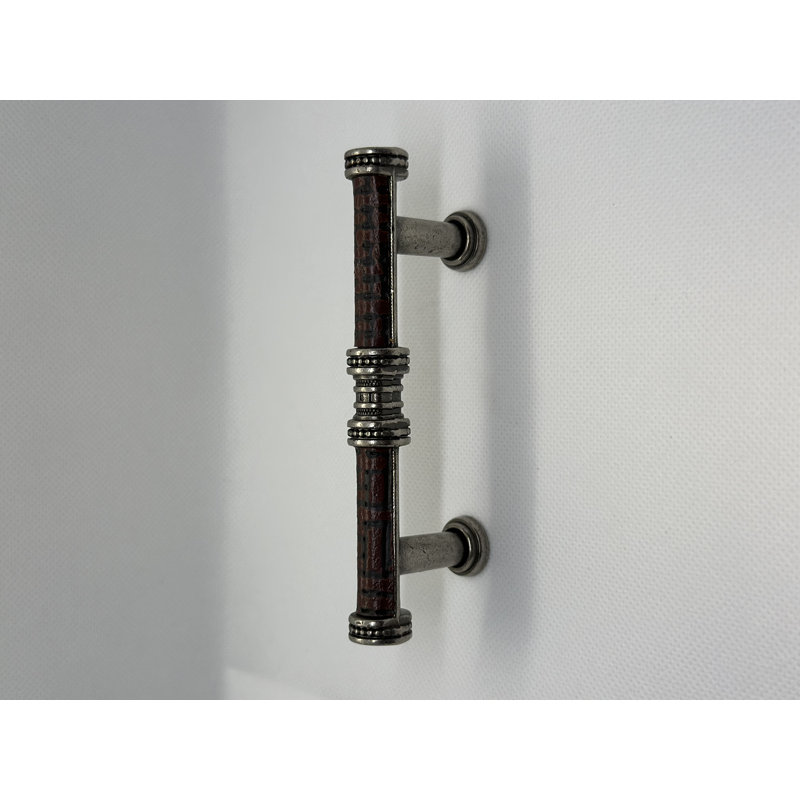 (5 Pack) 3" Sirrocco Pull Silverado with Leather Wrap