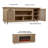 Dahlia 76" TV Stand in White Oak