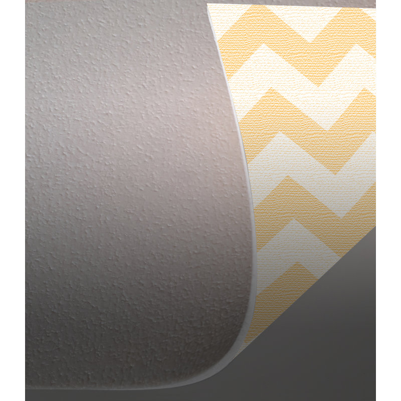 Rosalie Vinyl Mat in Yellow/ White, Runner 66 x 250cm