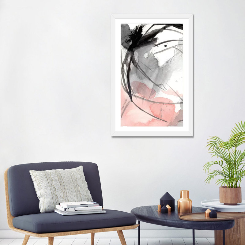 "Around the corner I" par Ethan Harper, reproduction d’art, H 32 po x l 24 po x P 1 po, Papier encadré blanc, Blanc