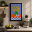 Flowers in Green Vase Boho 1 Piece Wrapped Canvas Wall Art-225982620-225982599