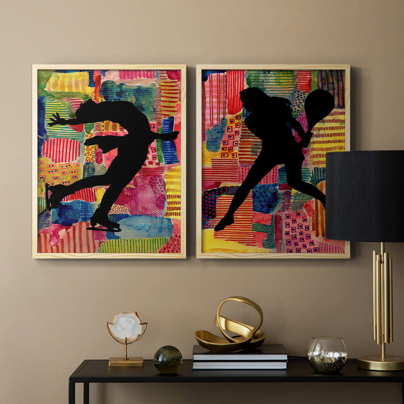PatchworkAthlete IIIWrarapCanvesRectanglePrint-Premium, reproduction encadrée - prêt à être accroché - aucun clou requis - aucun clou requis