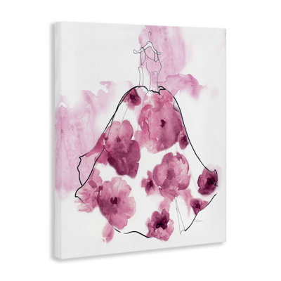 «Allurant Flower Dress Abstraction Canvas», conception par Carol Robinson
