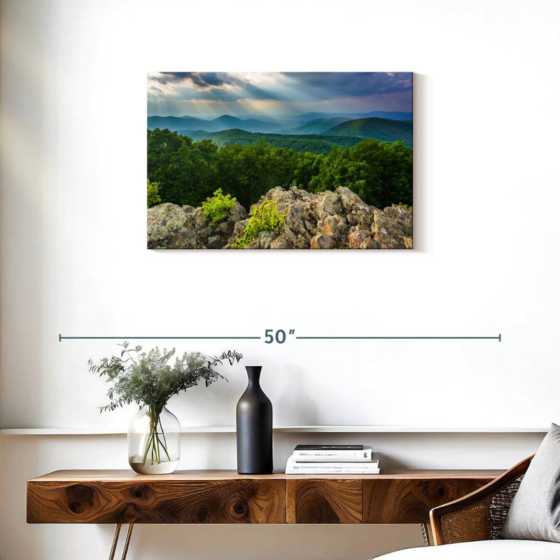 Alvord Lights Over Blue Ridge, 20" H x 30" W