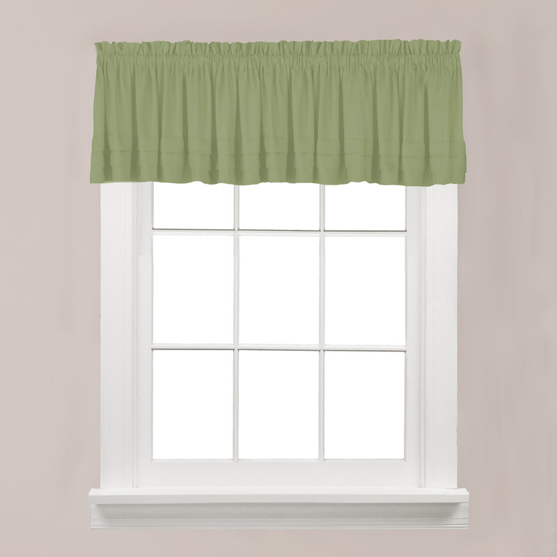 Holden Ruffled Window Valance, Sage