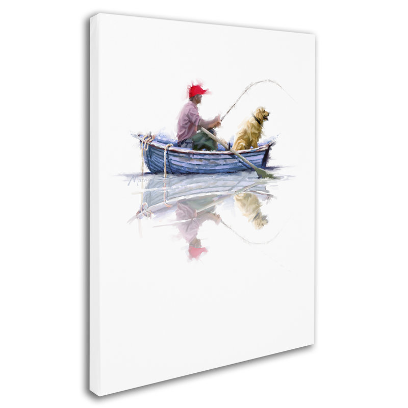 Armand «Fisherman 2», reproduction sur toile, H 24 po x l 18 po x P 2 po