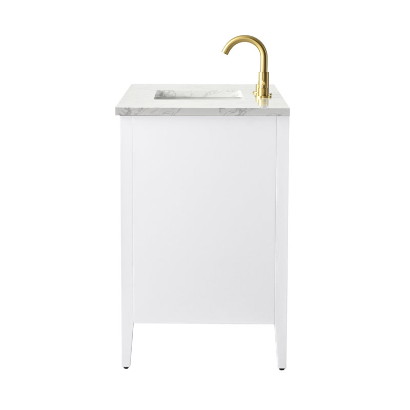 Emma 42" W Single Vanity, White