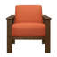 Chaise d'appoint rembourrée en tissu-748134773