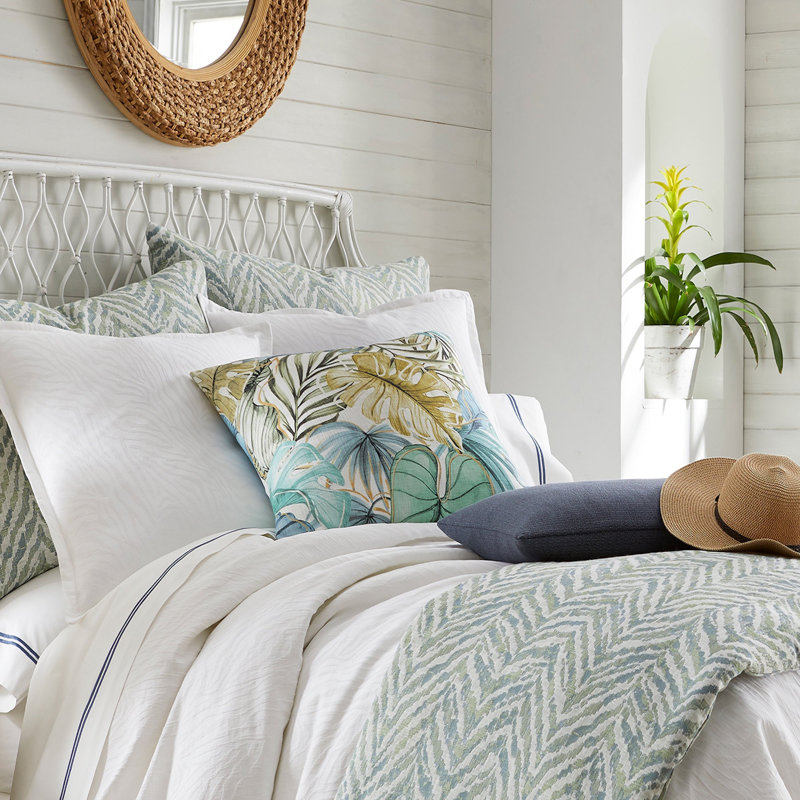 Eden Capri Printed Cotton Pillow Made-To-Order, Square 24"