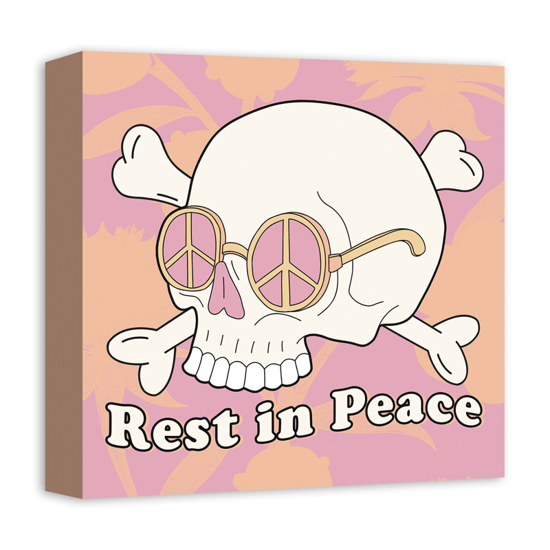 " Rest In Peace ", 12" H x 12" W x 1.25" D