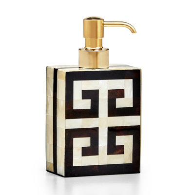 Greek Key Soap Dispenser