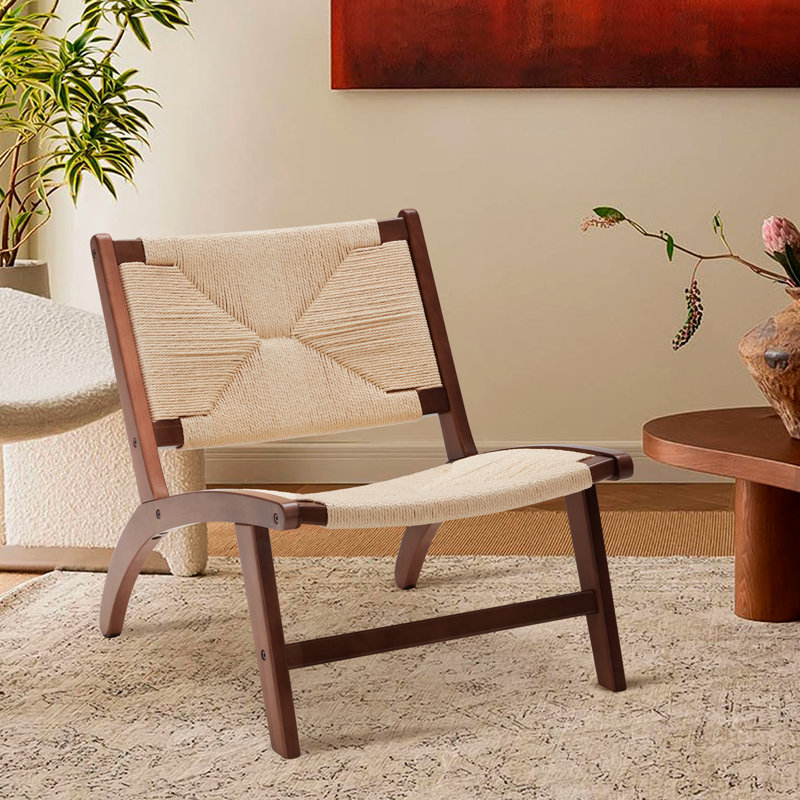 Kraemer Upholstered Accent Chair, Walnut