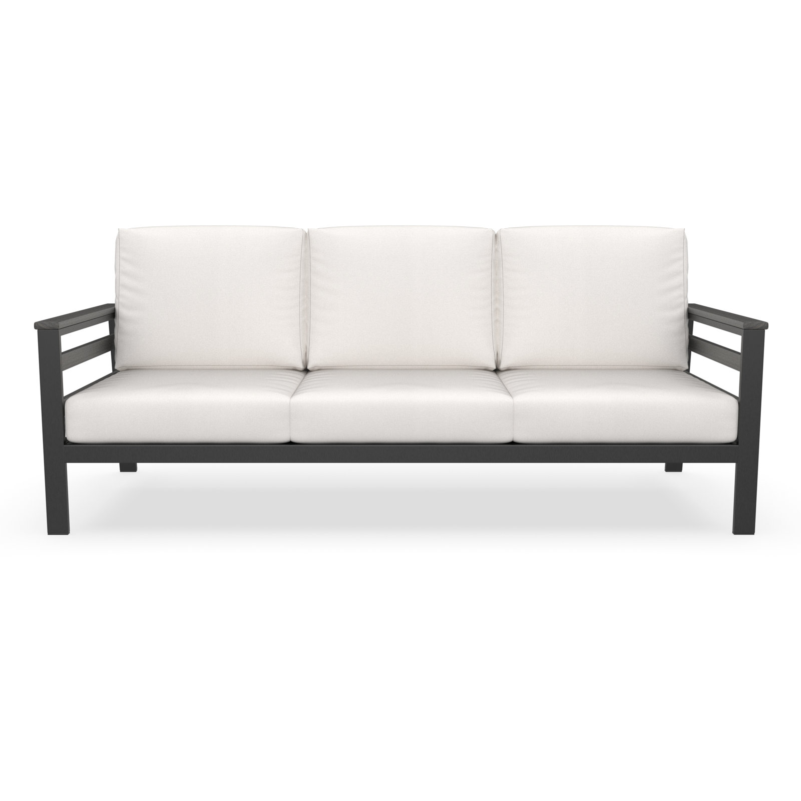 Townsend 80" Sunbrella® Patio Sofa, Sunbrella® Canvas Natural, Coastal Grey