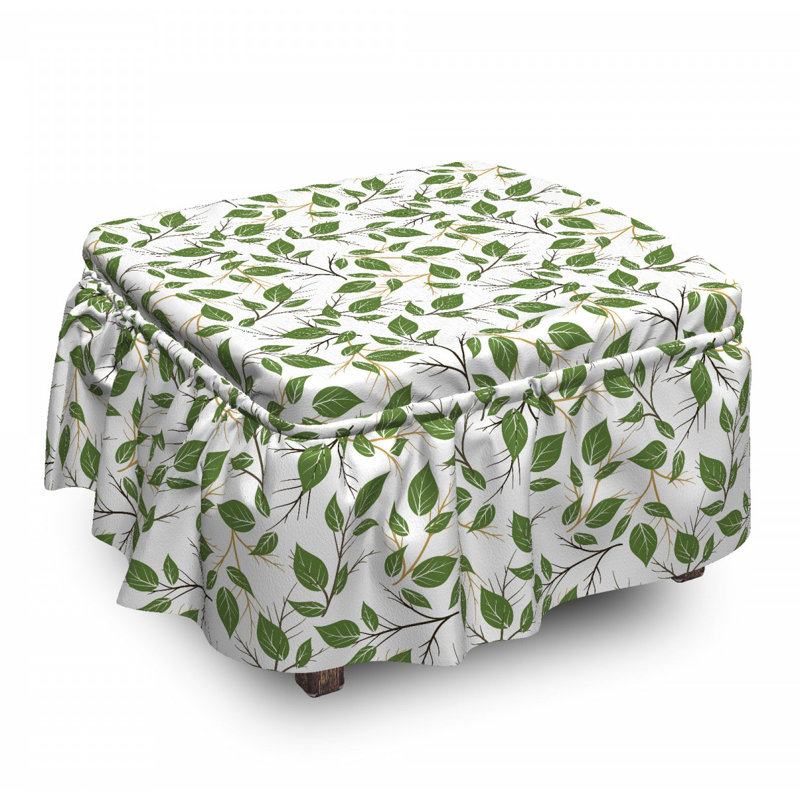 Housse pour repose-pieds à coussins carrés, Motif 1