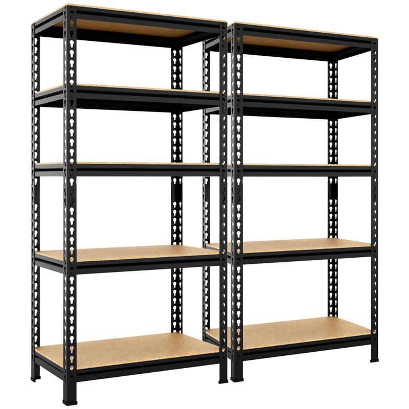 70 cm W Adjustable Height Shelving Unit, Black, 2