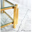 Ensemble de tables basses modernes en acier inoxydable (ensemble de 2), plateau de table en verre trempé transparent double couche, table basse et table d'appoint 2 pièces pour le bureau à domicile-1726157235