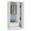 Armoire 3 portes avec tiroirs, tablettes et tringle-452670687