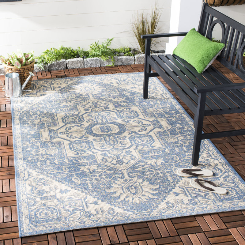 Adler Performance Oriental Indoor/Outdoor Area Rug, Rectangle 9' x 12'