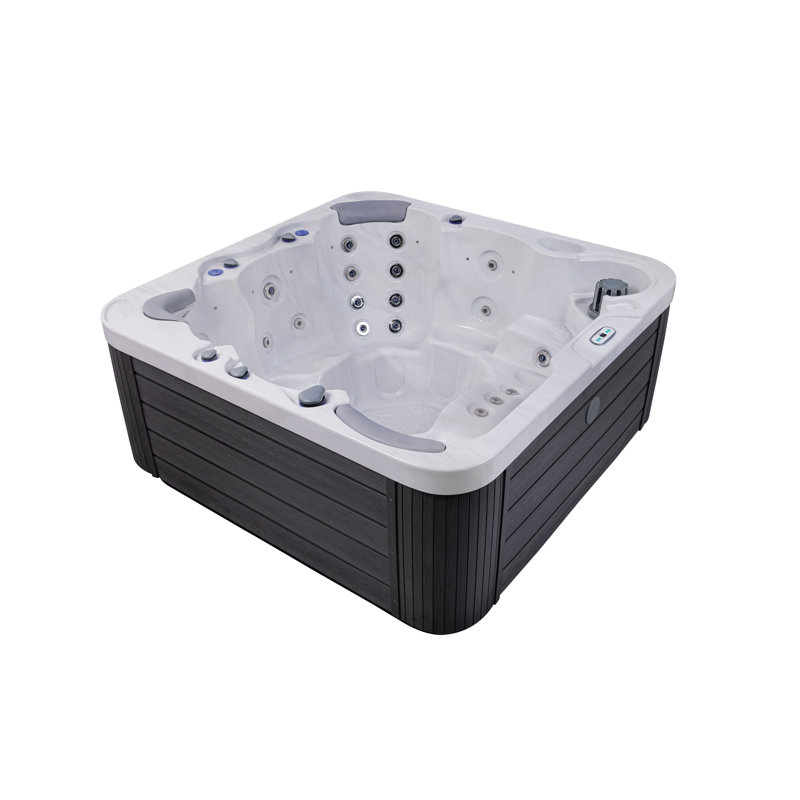 Buenospa Jersey 6-Person Square Hot Tub with 46 Jets