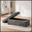 Banc rembourré en chenille avec rangement rabattable-262332313