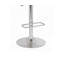 Tabouret de bar à hauteur réglable avec siège pivotant, finition acrylique rouge et chrome, mobilier de cuisine moderne, design élégant et confortable-2045973879