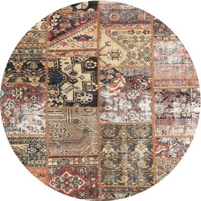 Brun contemporain/Tapis décoratif marron