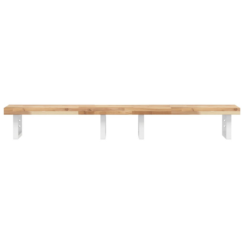 160cm Bathroom Vanity Top, Brown/White