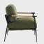 Chaise longue de loisirs en velours noir-1739656674
