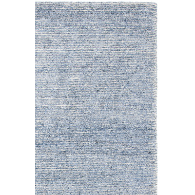 Haddan Hand Tufted Viscose/Wool Rug in Blue