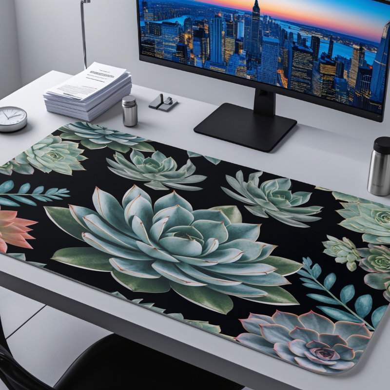 Polyester Desk Pad, 14.4x12.1