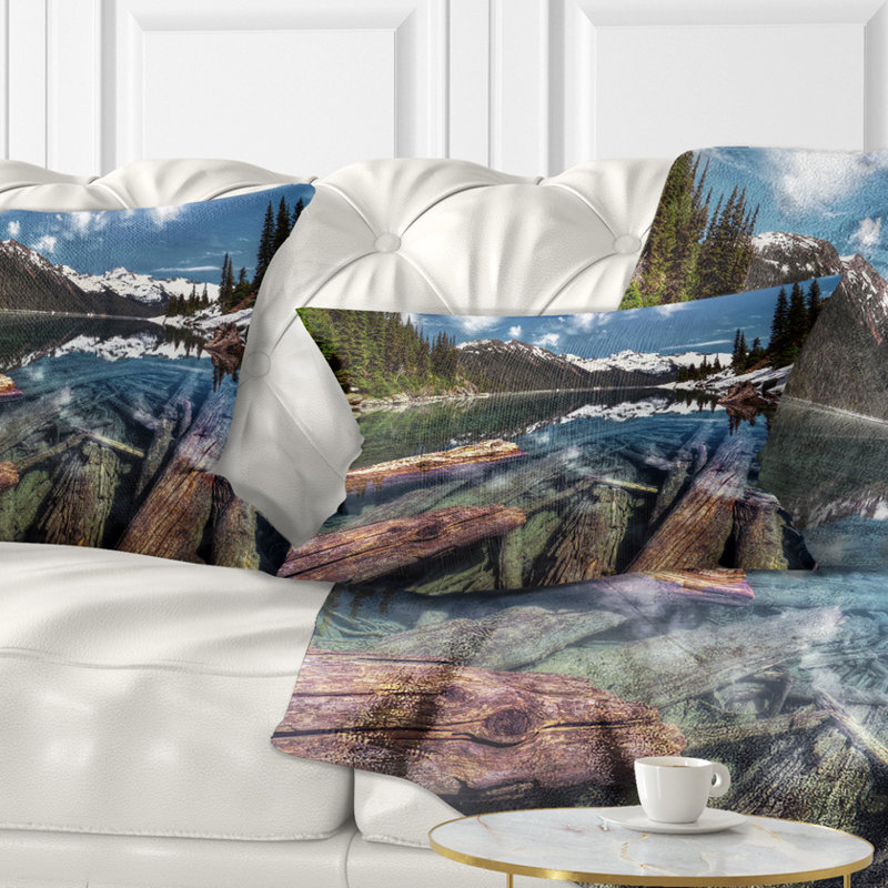 Coussin Sunken Logs n Mountain Lake