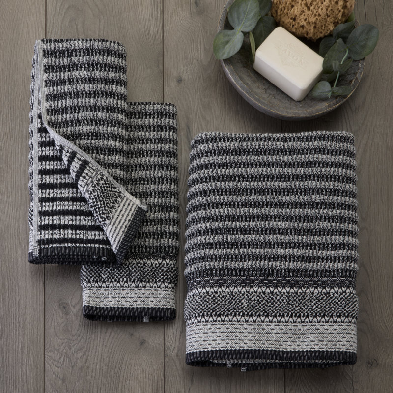 LEWIS JACQUARD HAND-BLACK