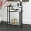 Adamsville 55.9cm Glass Top Console Table-801841582