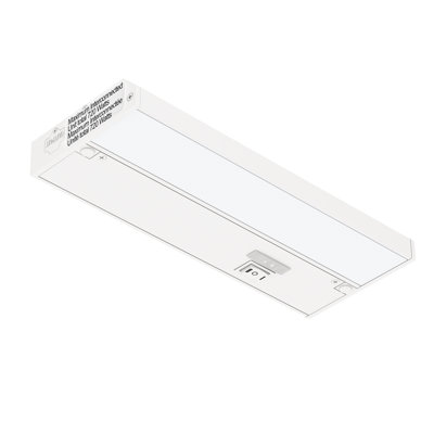 Inlight 9-inch 3 Color Levels LED Under Cabinet Lighting, Hardwired or Plugged-in, Selectable 2700K/3000K/4000K, Dimmable, White Finished, IN-0210-0